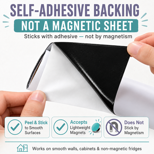 HEATPOMELO Multi-Size Peel-and-Stick Magnetic Dry Erase Board Sticker - Self-Adhesive Whiteboard Sheet, Erase-Easy Office Presentation Supply for Home/Office, Metal Surfaces Compatible with Starter Kit Included