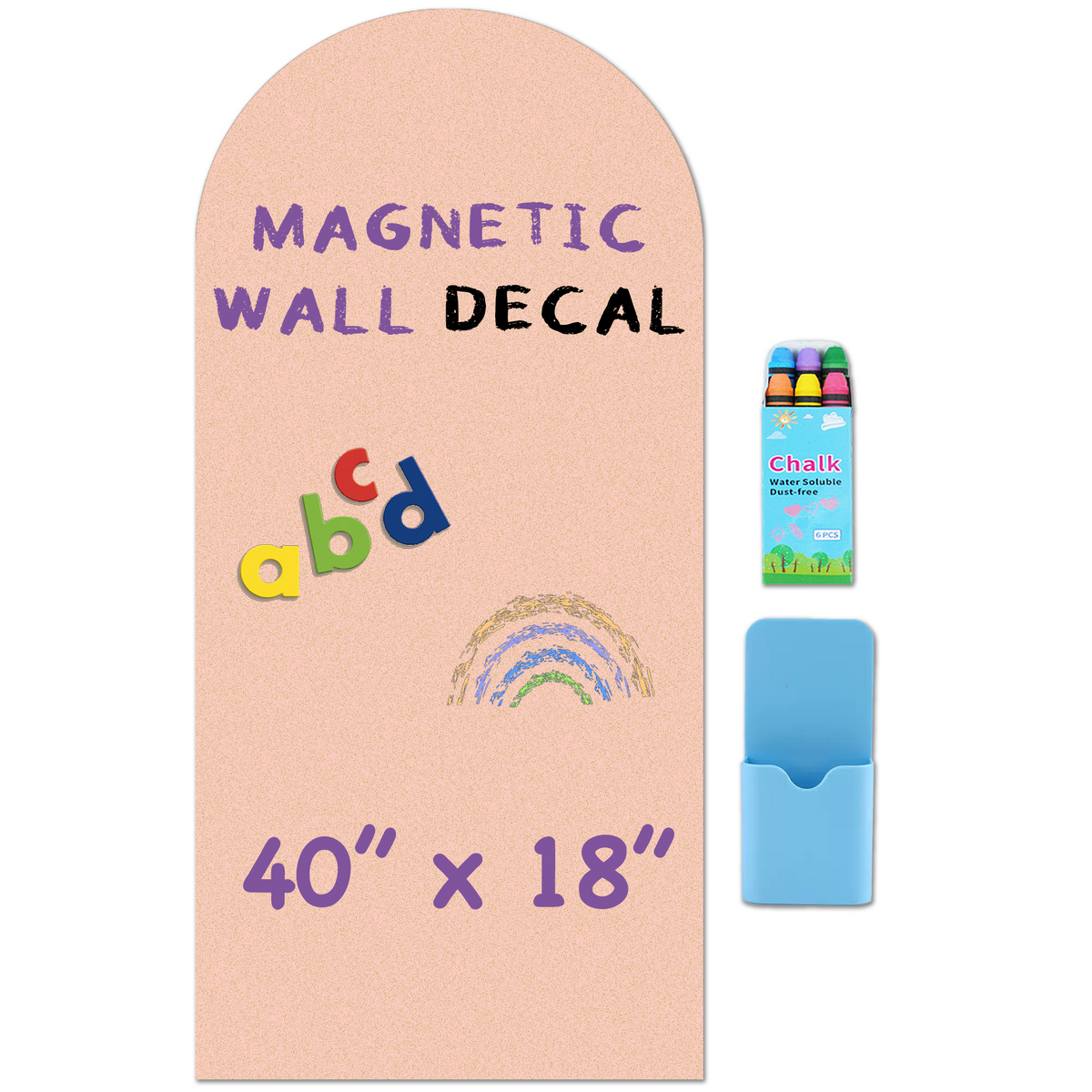 HEATPOMELO Multi-Size Peel-and-Stick Magnetic Dry Erase Board Sticker - Self-Adhesive Whiteboard Sheet, Erase-Easy Office Presentation Supply for Home/Office, Metal Surfaces Compatible with Starter Kit Included
