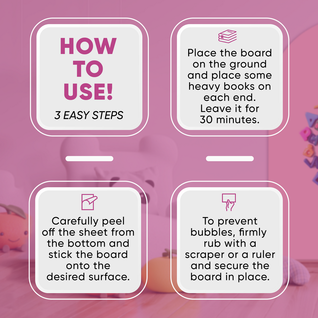 Arch Magnetic Wall Decal - 40" x 18" Matte Finish Chalkboard Sticker for Wall - Magnetic Board for Home